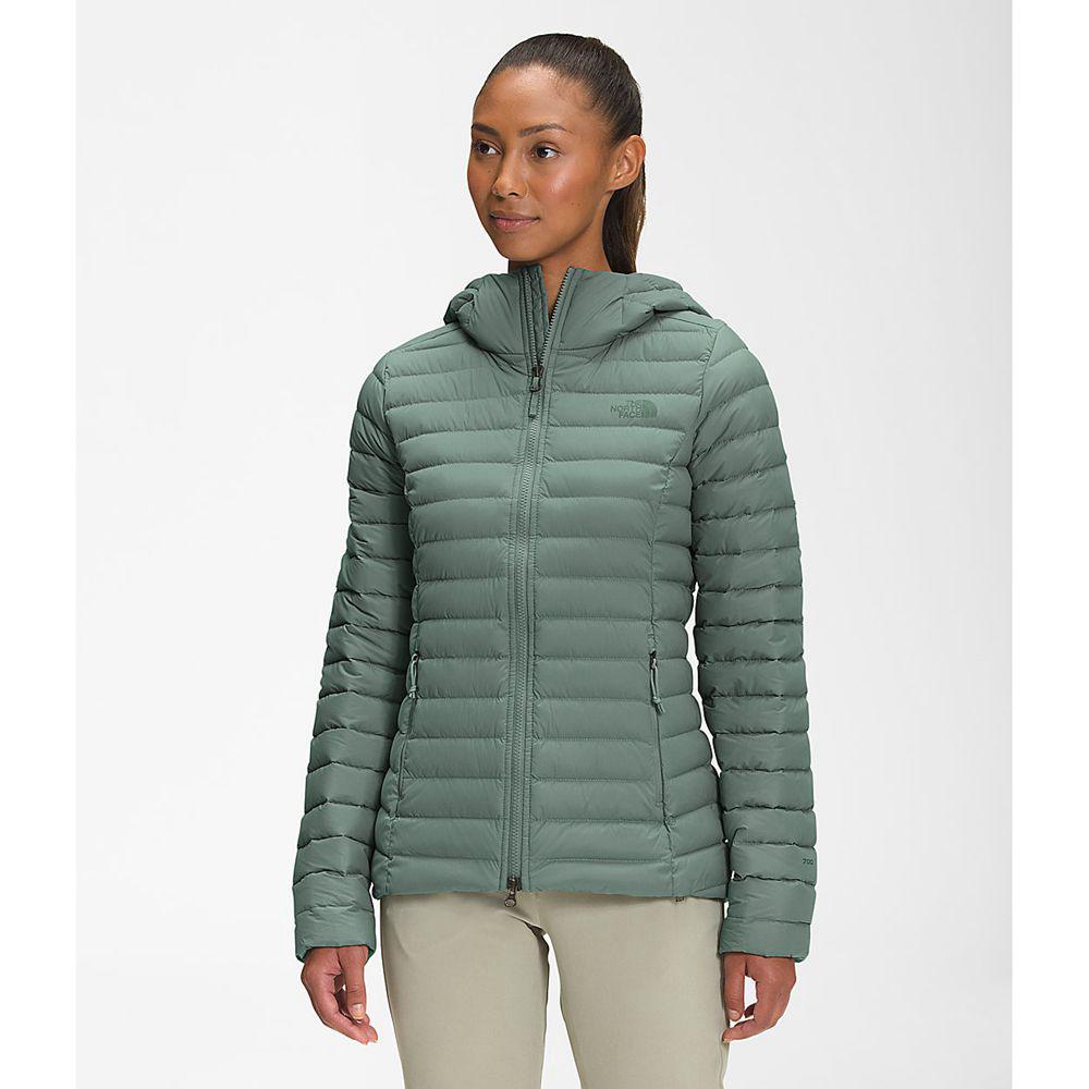 The North Face Stretch Γυναικεια Μπουφάν Με Κουκούλα - Πρασινο (ZKSX20784)